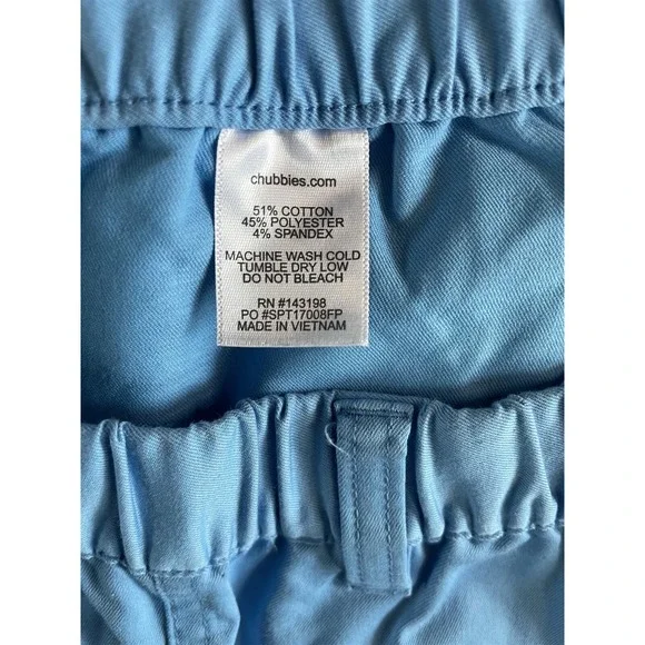 Lot 2 Chubbies 2XL XXLx9.5" Khaki Blue Golf Stretch Waist Chino Mens Shorts